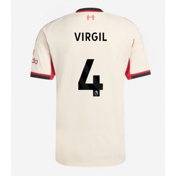Billige Fotballdrakt Liverpool Virgil van Dijk #4 Replika Bortedrakt 2025-26 Kortermet